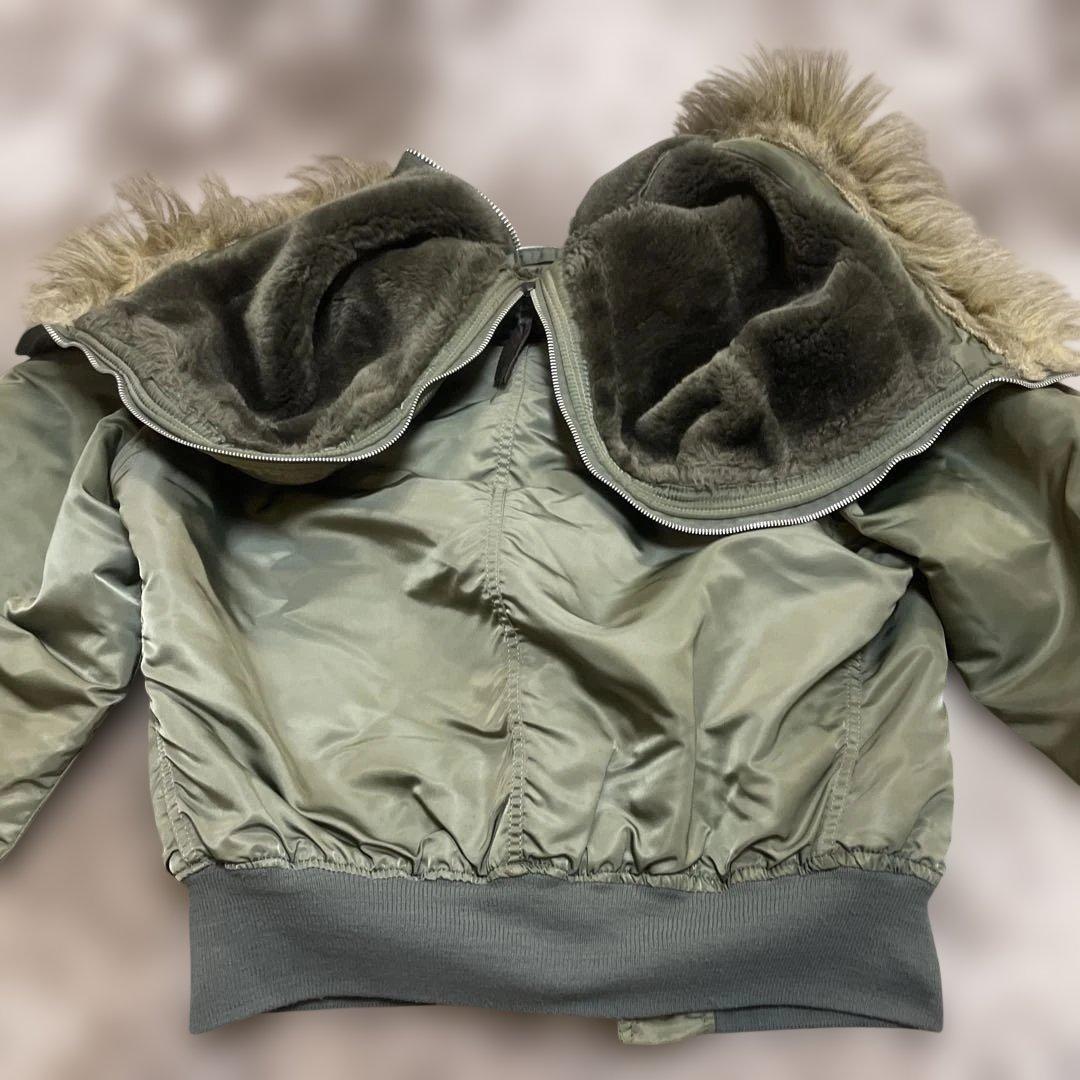 90s USA製 ALPHA N2B フライトジャケット N-2B オリーブ