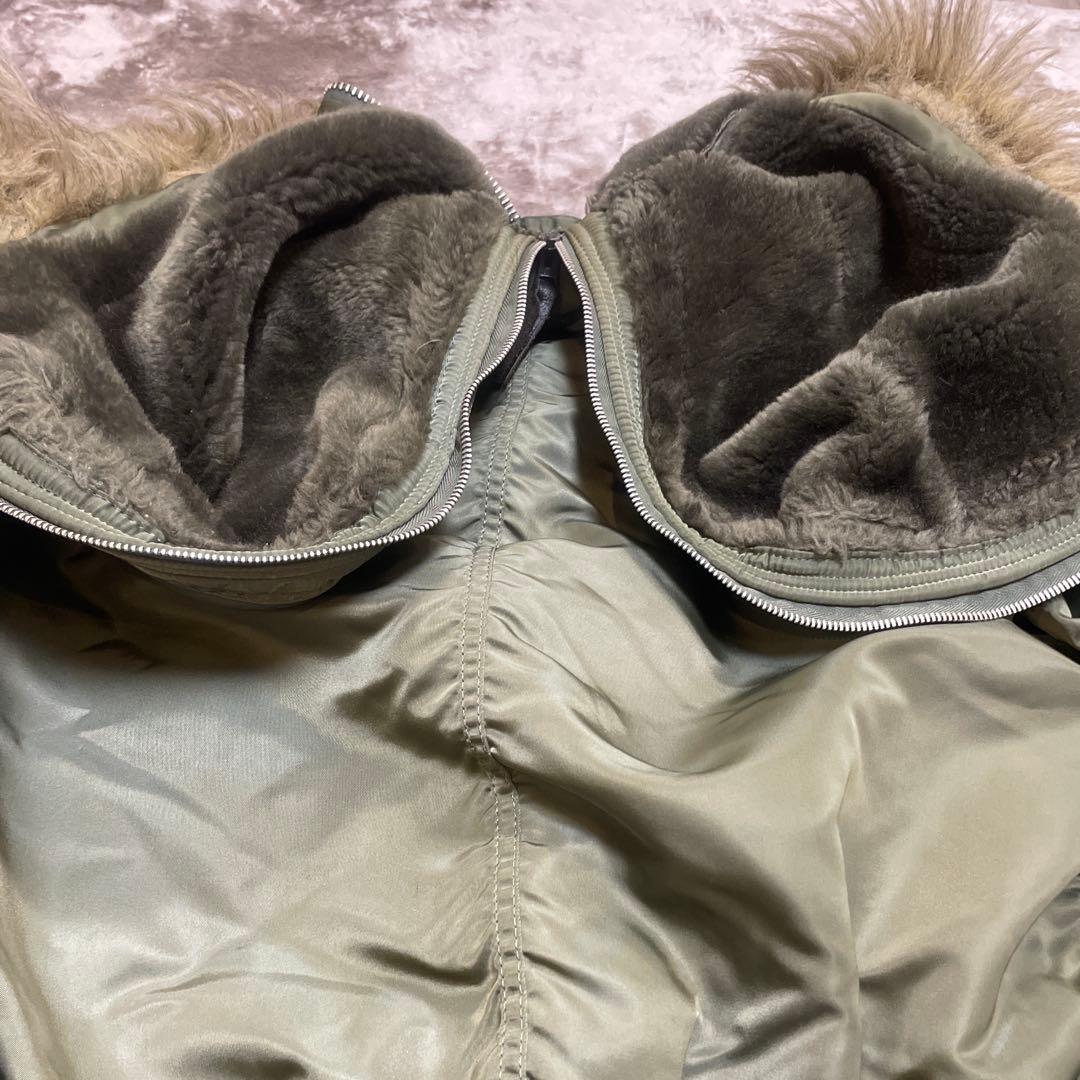 90s USA製 ALPHA N2B フライトジャケット N-2B オリーブ