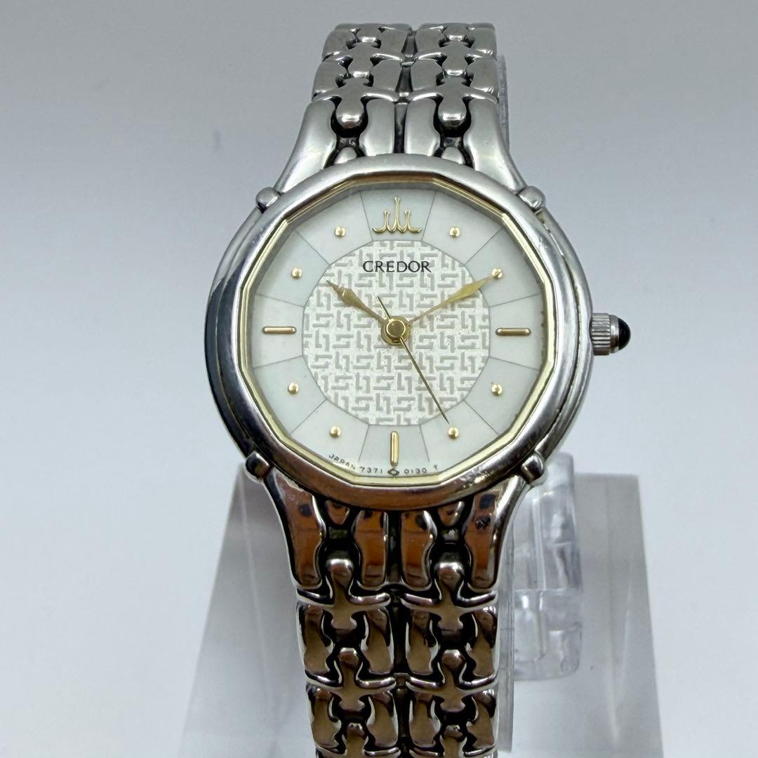 【稼働 新品電池】7371 5030 セイコー 時計 クレドール レディース