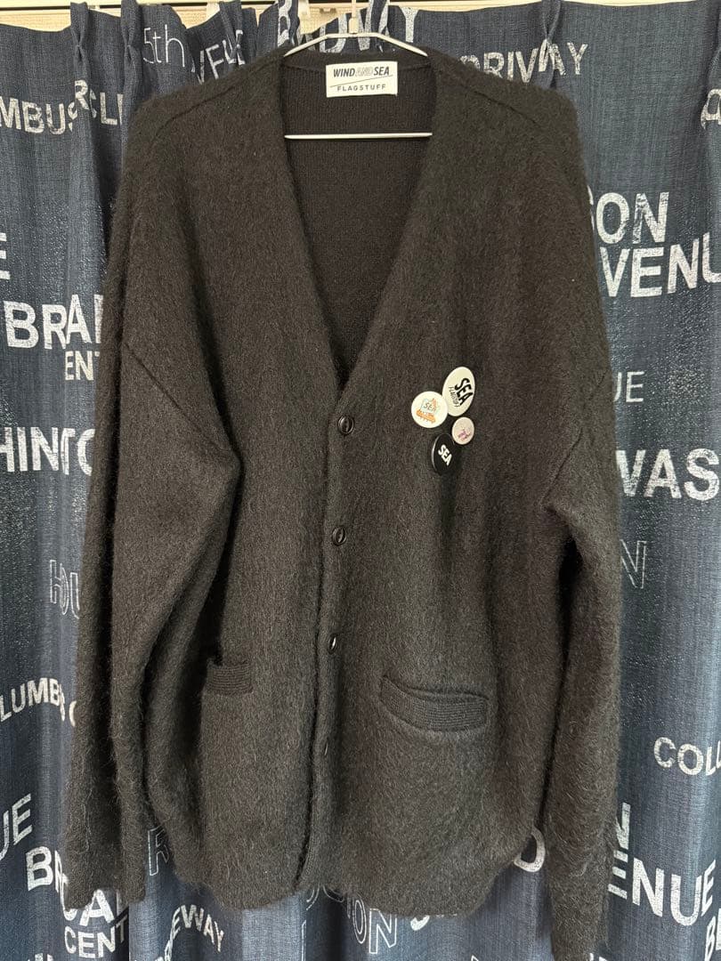 WIND AND SEA flagstuff モヘアカーディガン