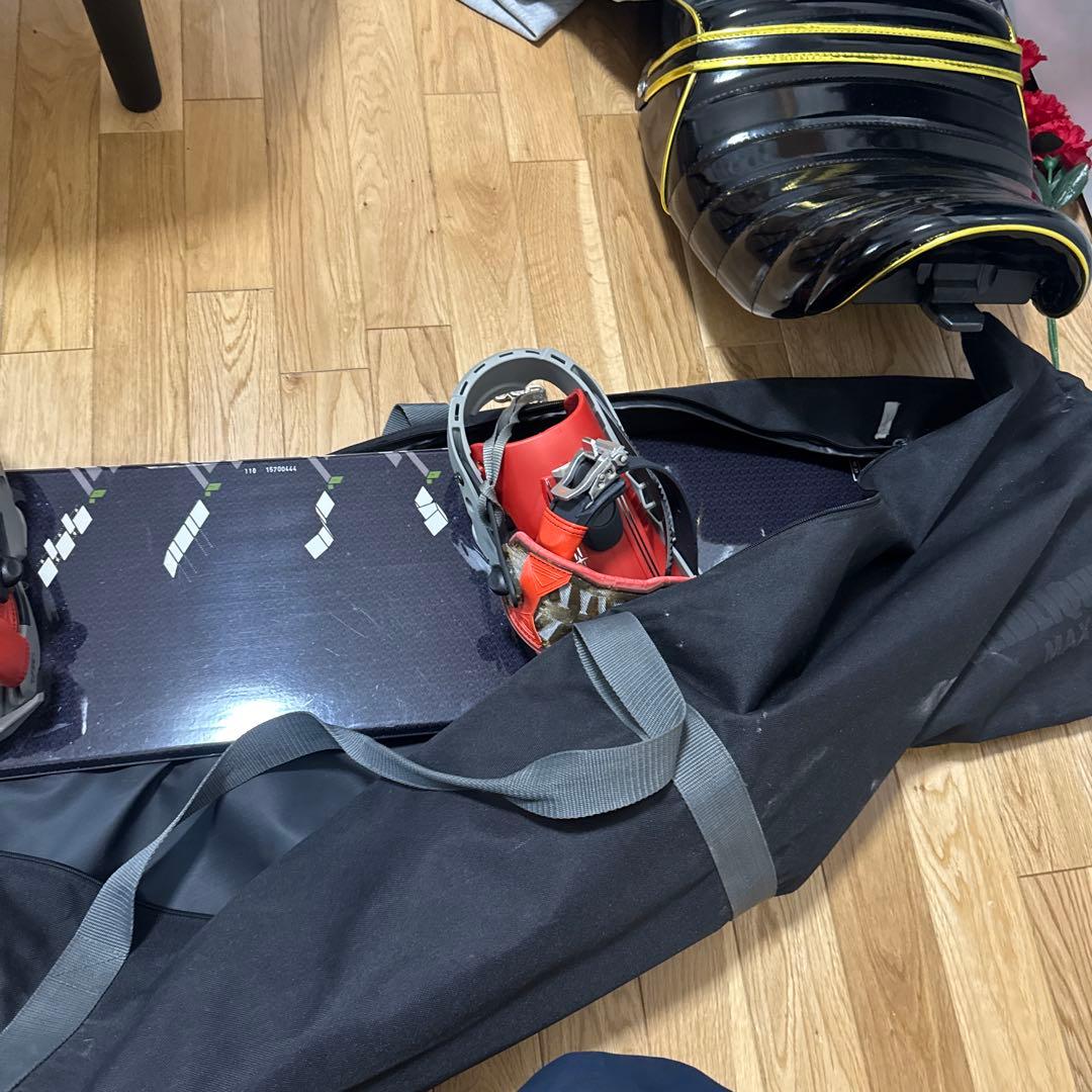 スノーボード レッドバインディング 収納バッグ付き