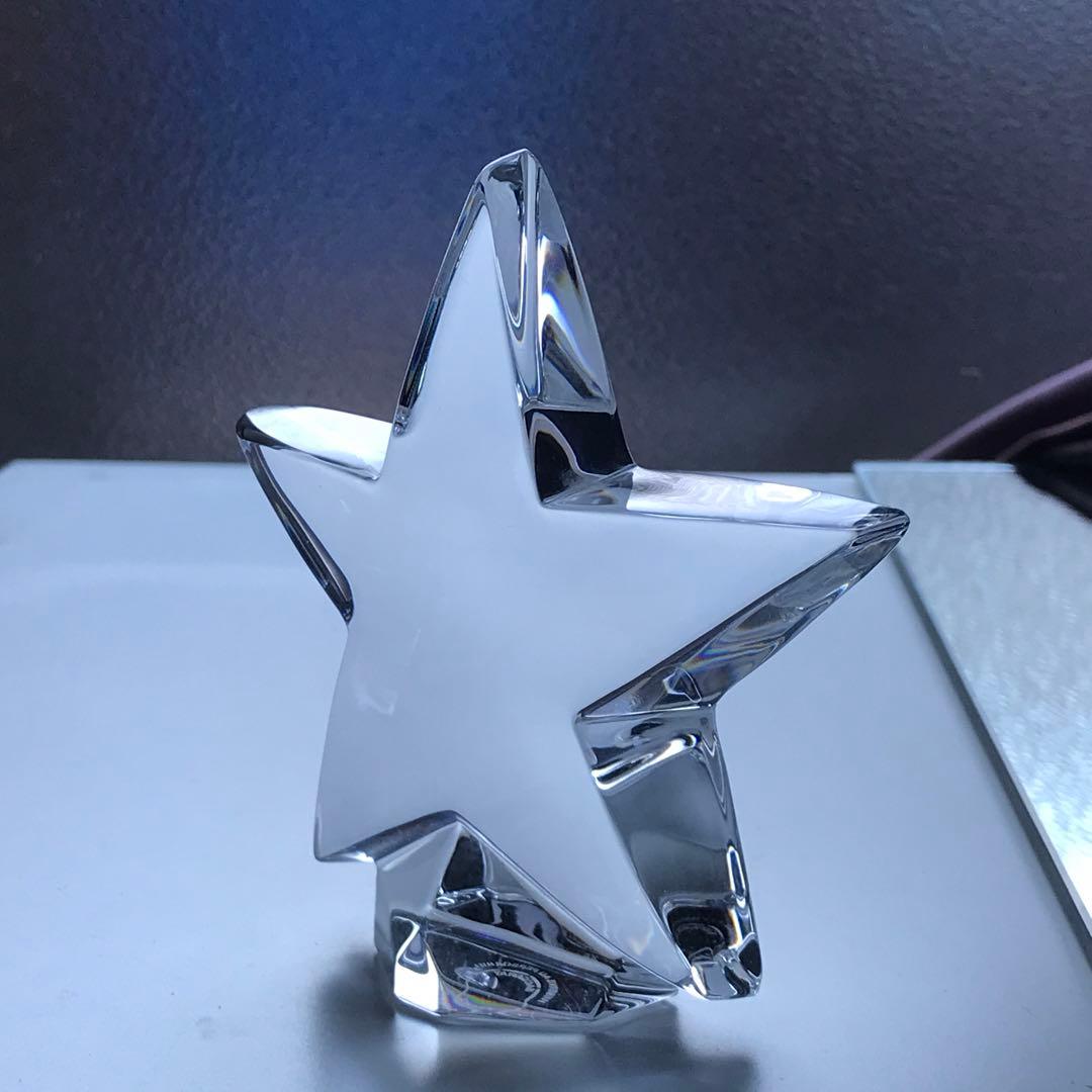 稀少きらめく美★オールドバカラ Baccaratフィギュリン☆一番星☆クリスタル