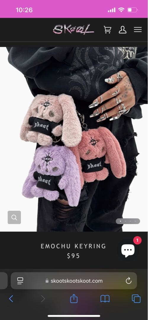 小物 SKOOT EMOCHU KEYRING