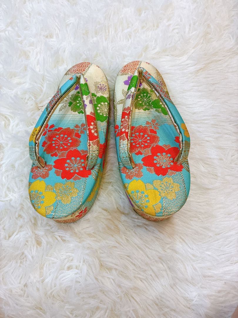 七五三用 (7歳)花柄 着物フルセット(未使用品)