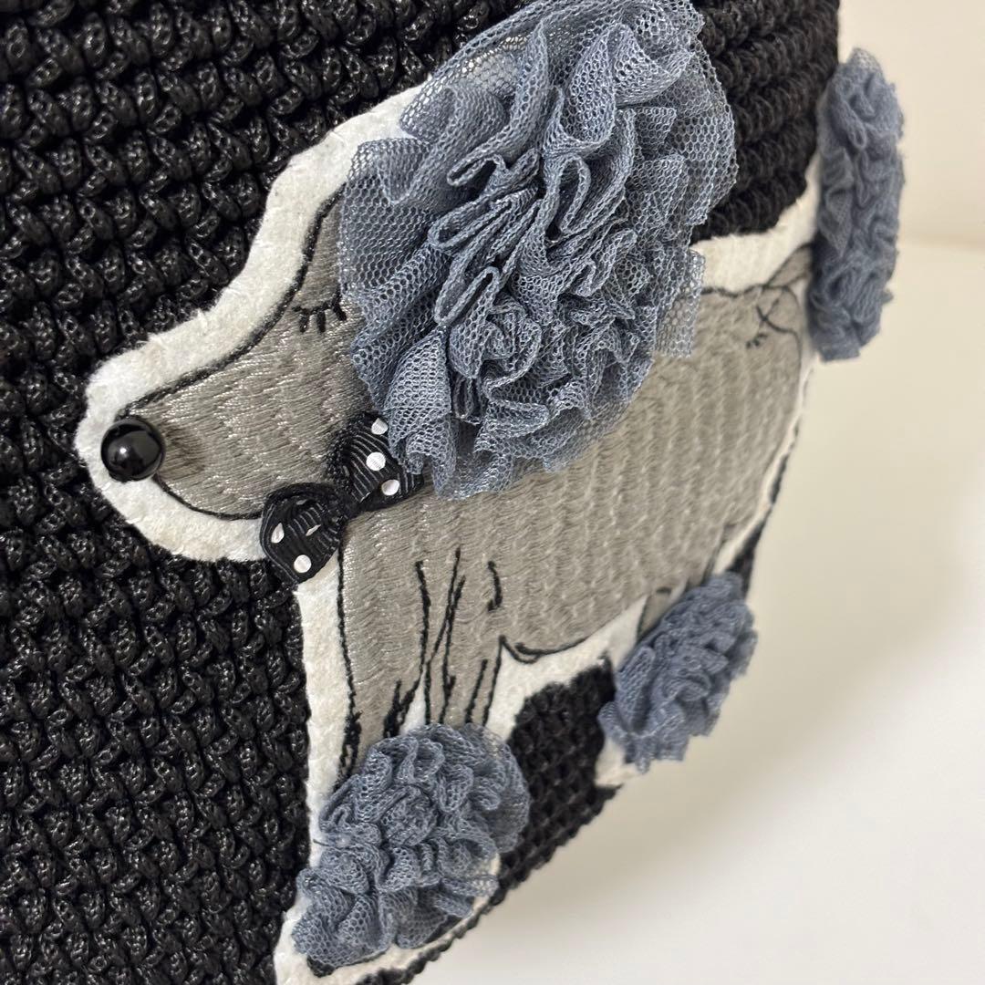 ラドロー コードバッグ プードル ブラック トートバッグ