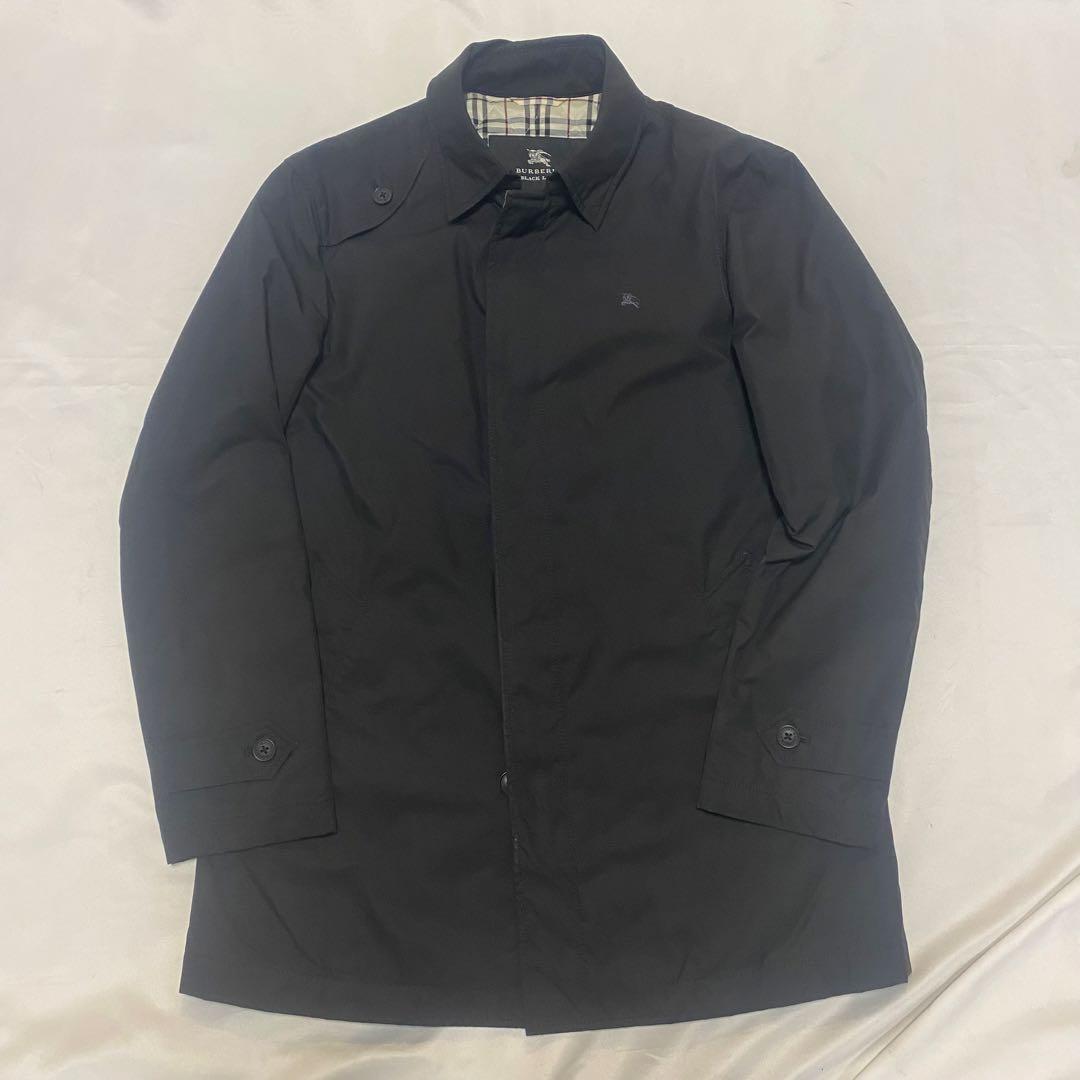 BURBERRY BLACK LABEL ステンカラーコート M バーバリー