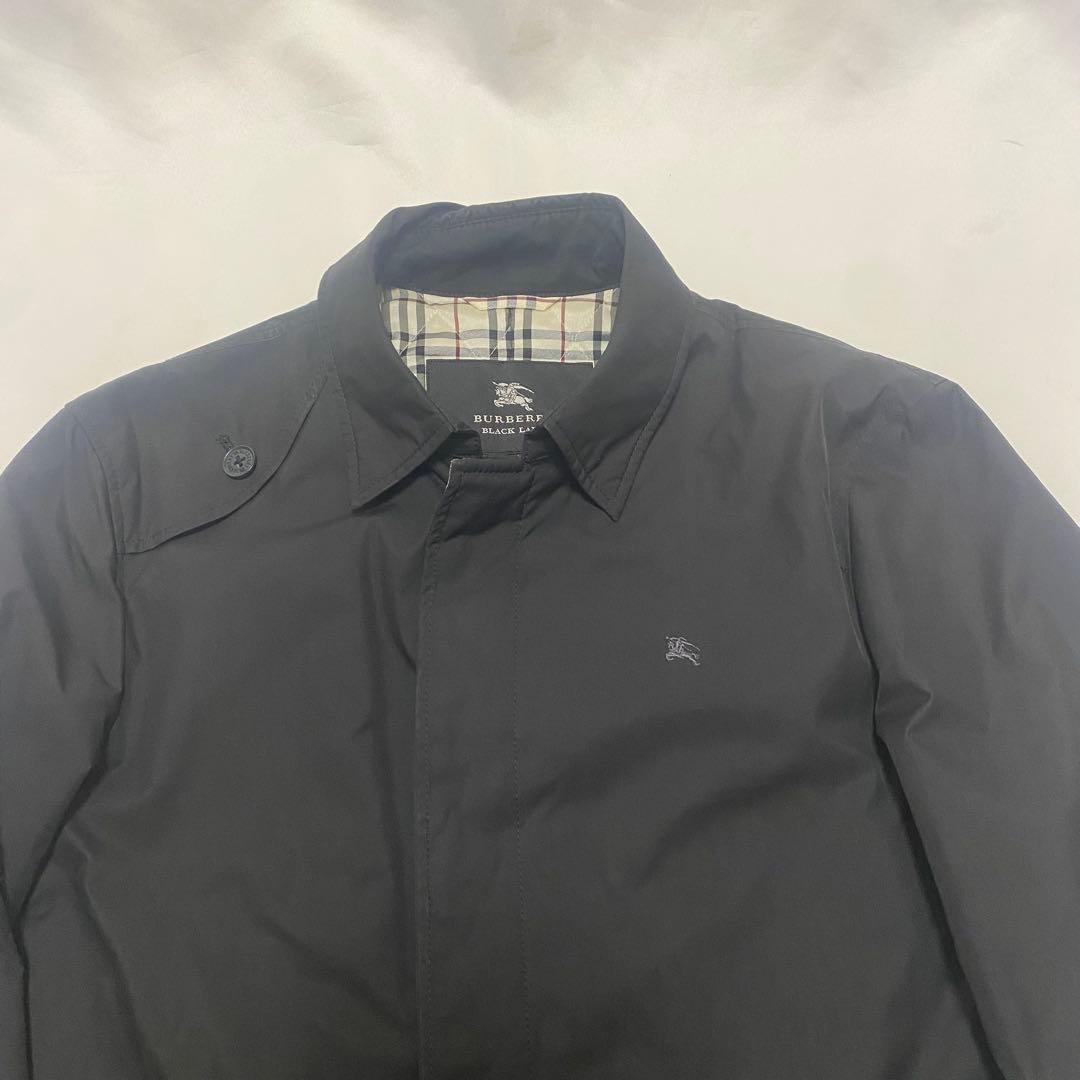 BURBERRY BLACK LABEL ステンカラーコート M バーバリー