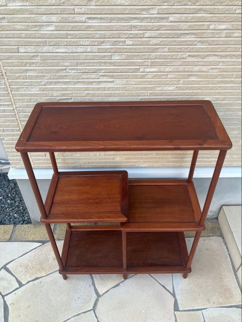 違い棚 飾り棚　レトロ　木　アンティーク