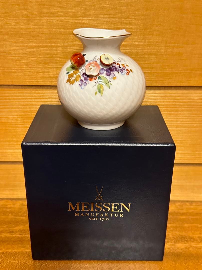 MEISSEN フルーツ装飾 花瓶
