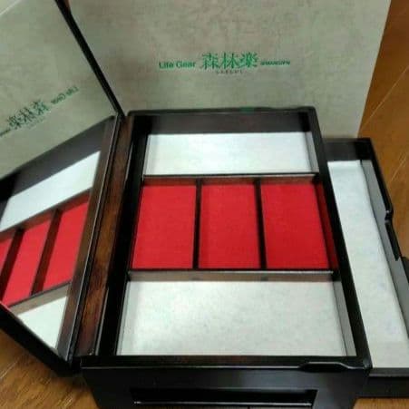 豊岡クラフト 森林楽 ミラー付き アクセサリー ケース 宝石箱 (極美品)