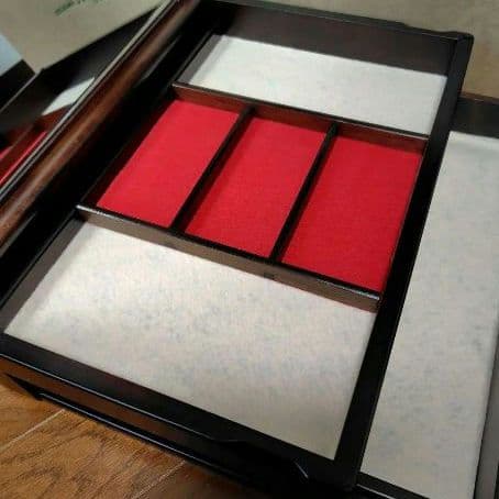 豊岡クラフト 森林楽 ミラー付き アクセサリー ケース 宝石箱 (極美品)