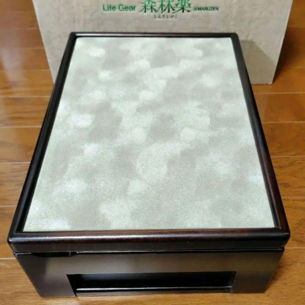 豊岡クラフト 森林楽 ミラー付き アクセサリー ケース 宝石箱 (極美品)