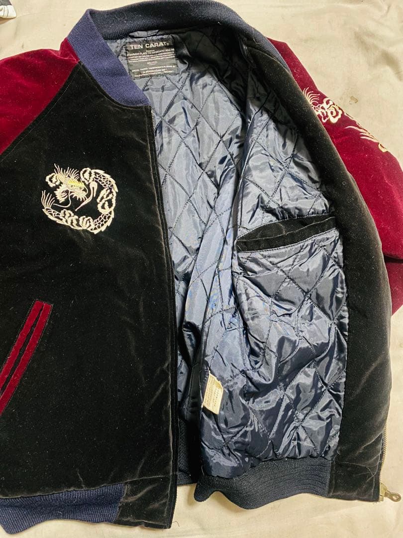 TEN CARAT US 美品 別珍 日本 スカジャン 龍限定 unisex 珍