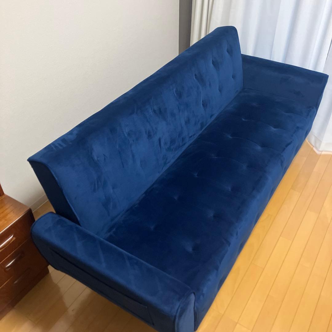 【Noce】 ソファーベッド ネイビー TM-180712 【送料込み】