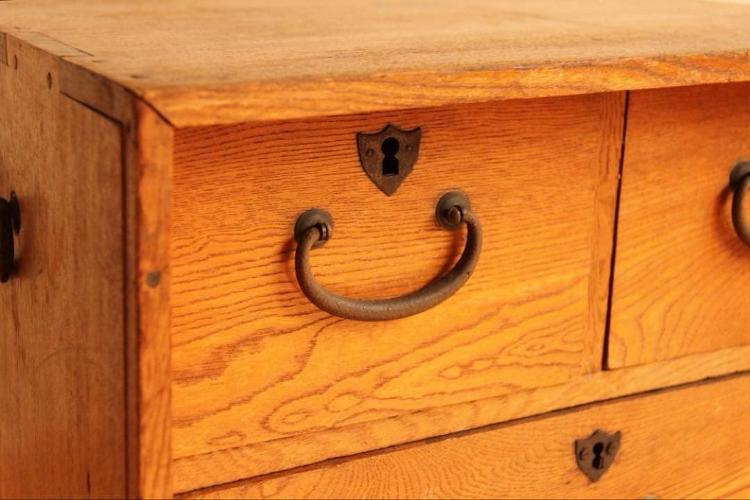 引き出し棚　収納棚　木棚　古道具　古家具　ビンテージ　アンティーク