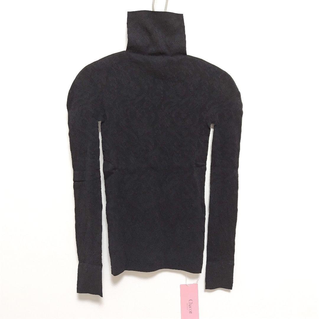 チャコット ハイネック ノーソーイングニット 黒 ＊ バレエ ダンス トップス