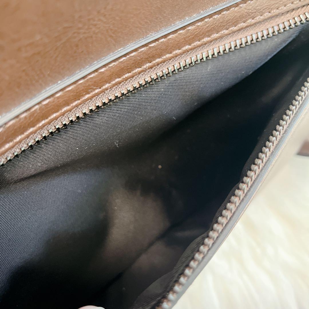 ZARA ザラ ボストンバッグ 2way ブラウン 旅行鞄 レザー 大容量 茶色