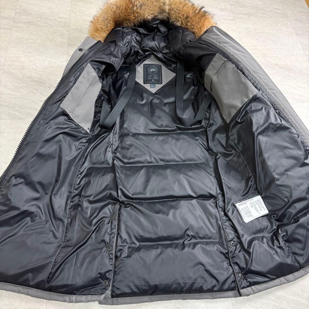 未使用級！カナダグース　最高峰ブラックレーベル　シェルバーンパーカダウン ファー