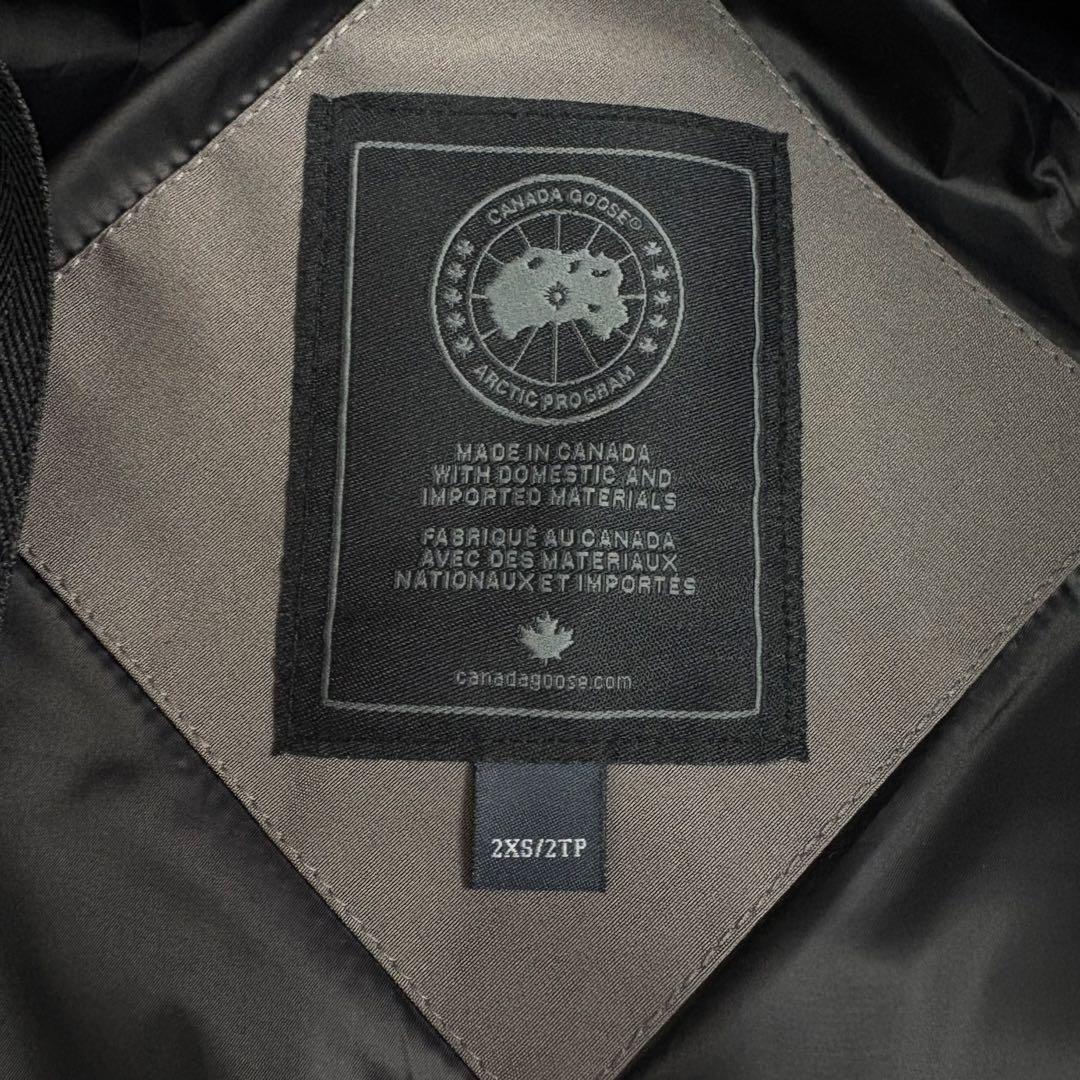 未使用級！カナダグース　最高峰ブラックレーベル　シェルバーンパーカダウン ファー