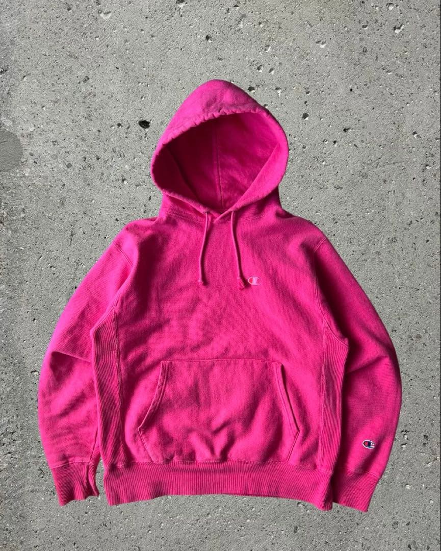 00s Champion リバースウェーブ　ピンク　Mサイズ