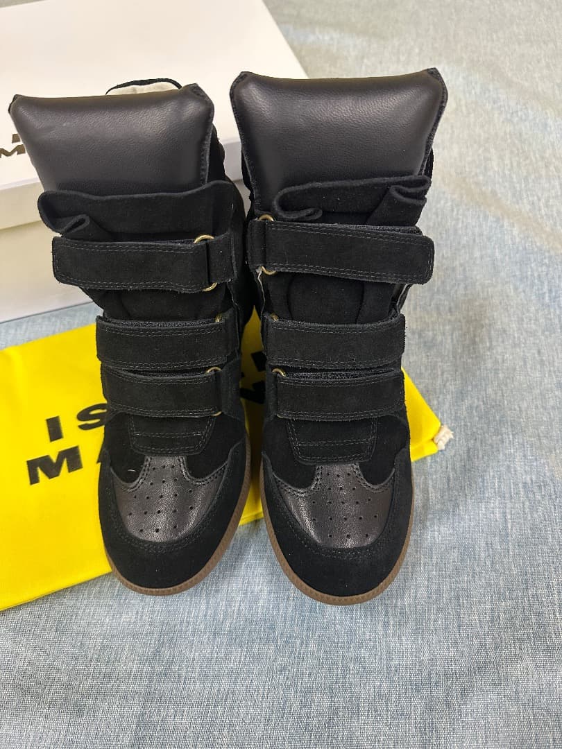 isabel marant インヒールスニーカー　ブラック　38