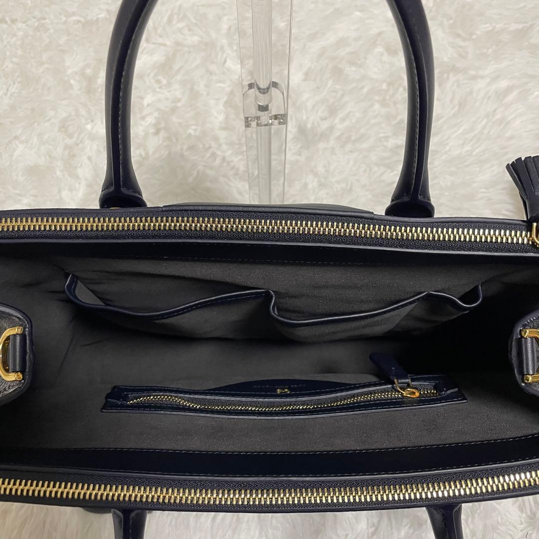 し*ぬ様 アニヤハインドマーチ　トートバッグ　ブラック系