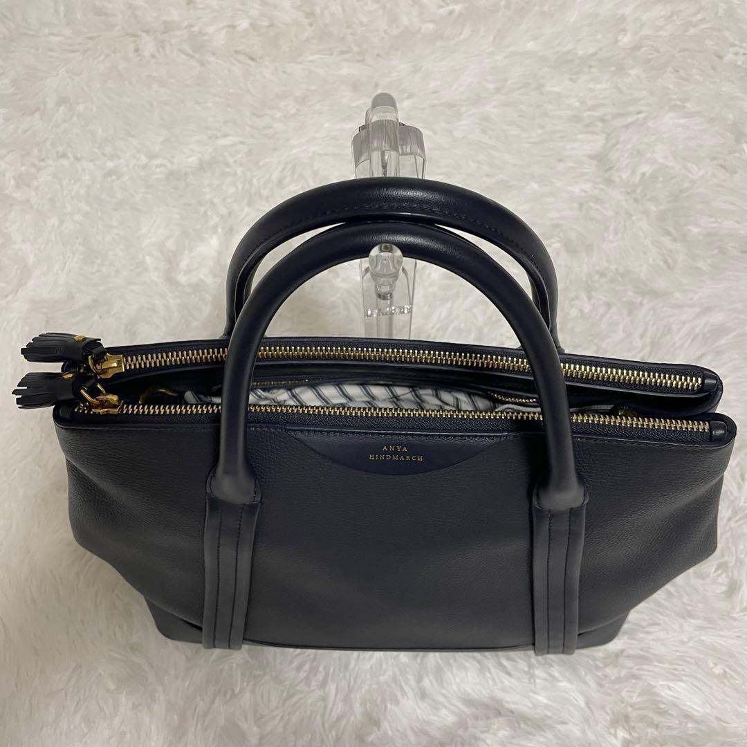 し*ぬ様 アニヤハインドマーチ　トートバッグ　ブラック系