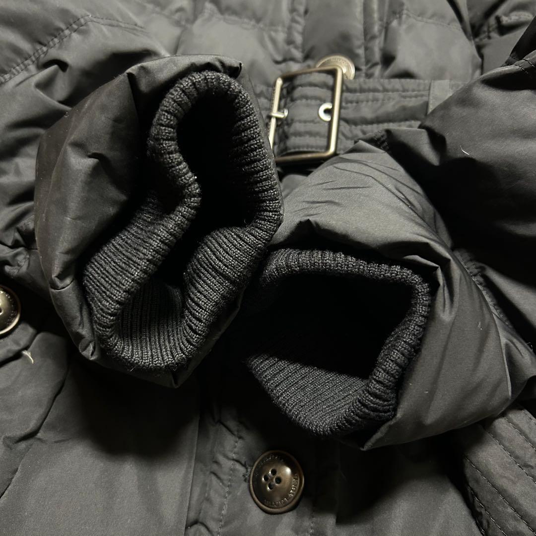 バーバリーブルーラベル ファー付きダウンジャケット 38