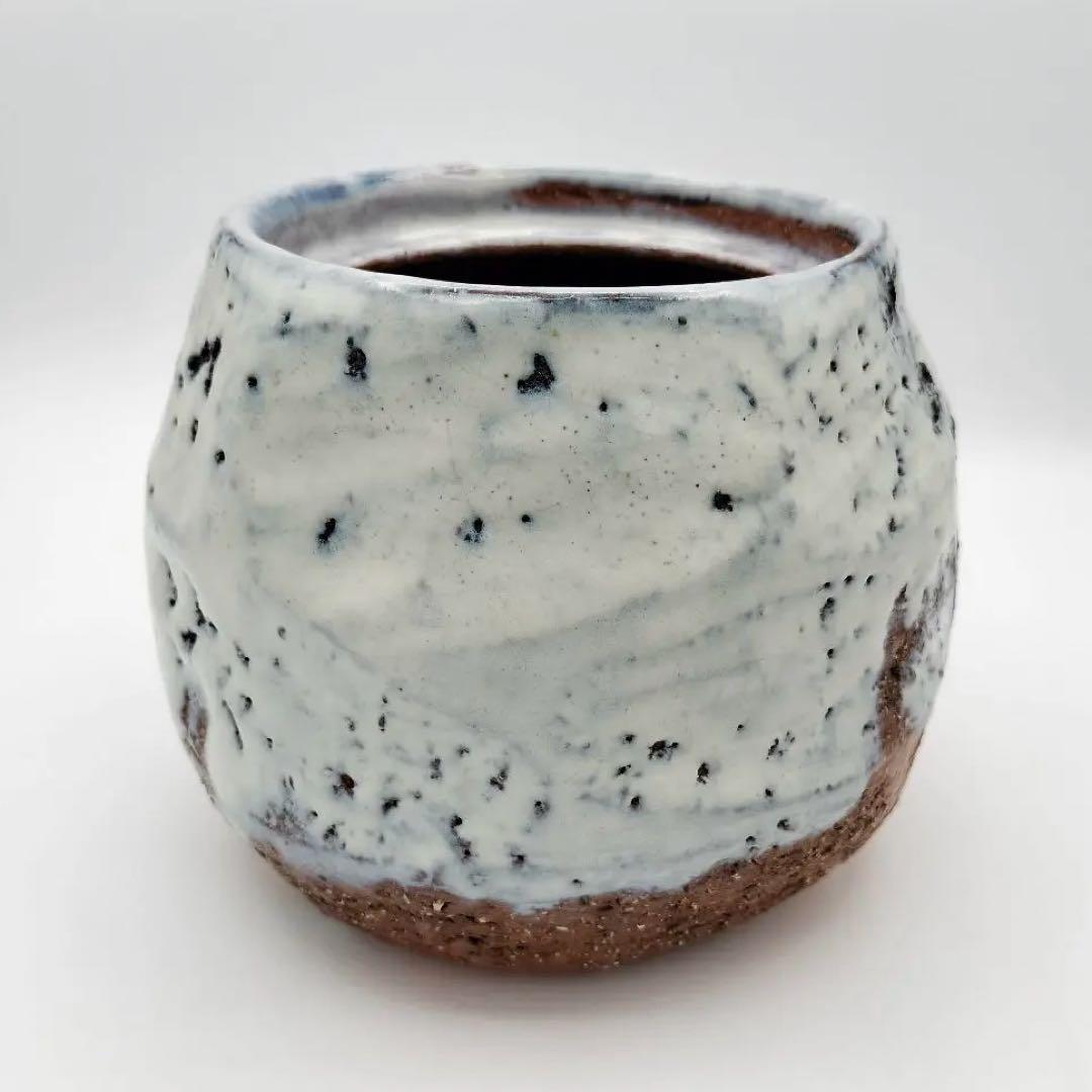 761　水指　白萩　鬼萩水指　宇田川聖谷　茶道具　茶道　古物