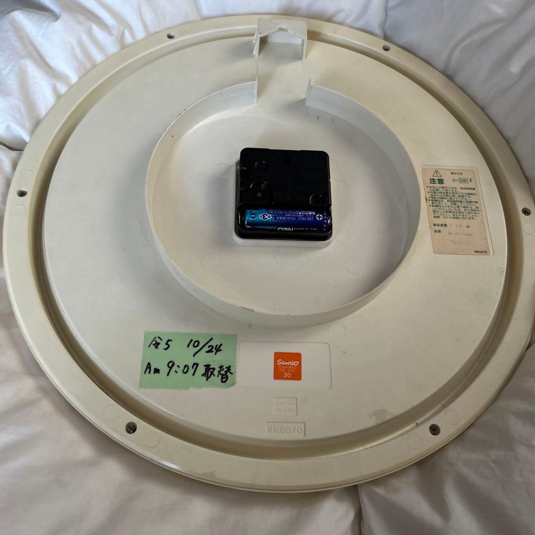 A-160)キティちゃんの壁掛け時計(サンリオ)