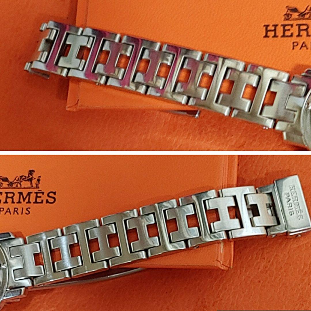 natsuエルメス時計ナクレシェル新品電池新品仕上げ正常稼働品/レディース