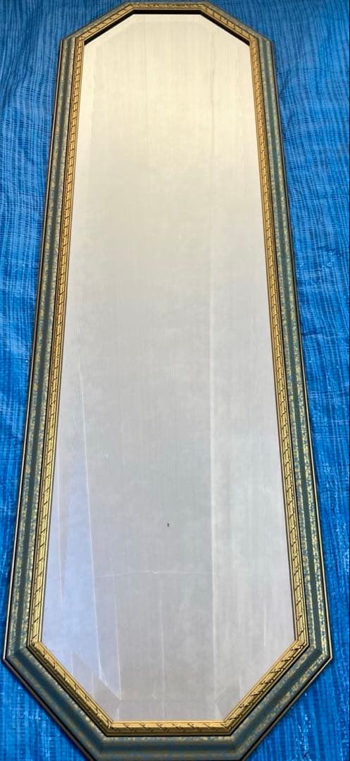 【美品】イタリア製　壁掛け鏡　八角形