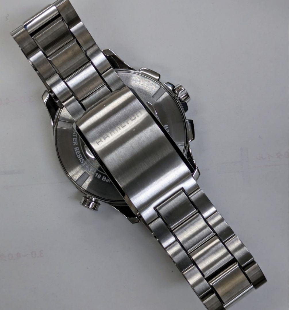 美品　ハミルトン H767140 カーキ アビエーション ワールドタイマークロノ