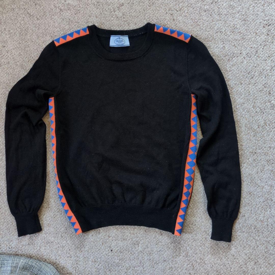【再値下げ】PRADA 幾何学模様 長袖ニットセーター
