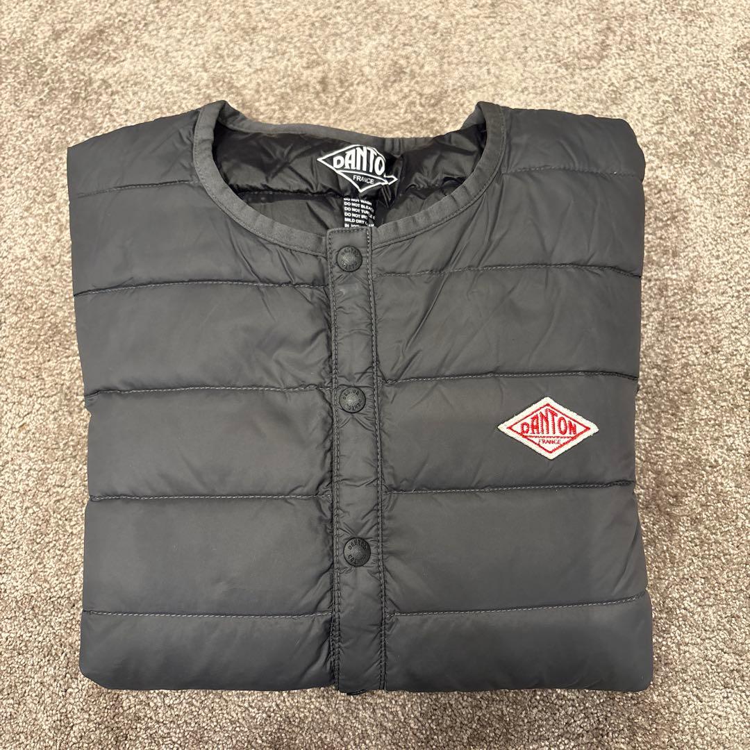 【ちー】DANTON インナーダウン クルーネックジャケット 34