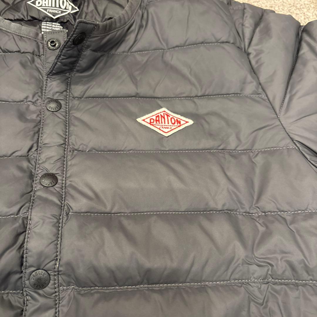 【ちー】DANTON インナーダウン クルーネックジャケット 34
