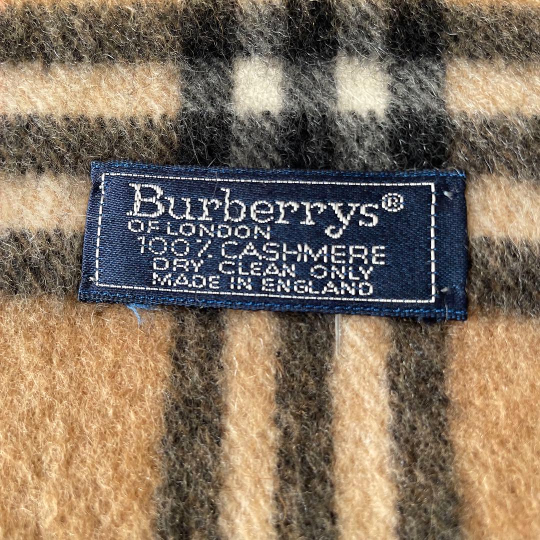 【美品】Burberrys バーバリー　ノバチェック カシミヤ100% マフラー