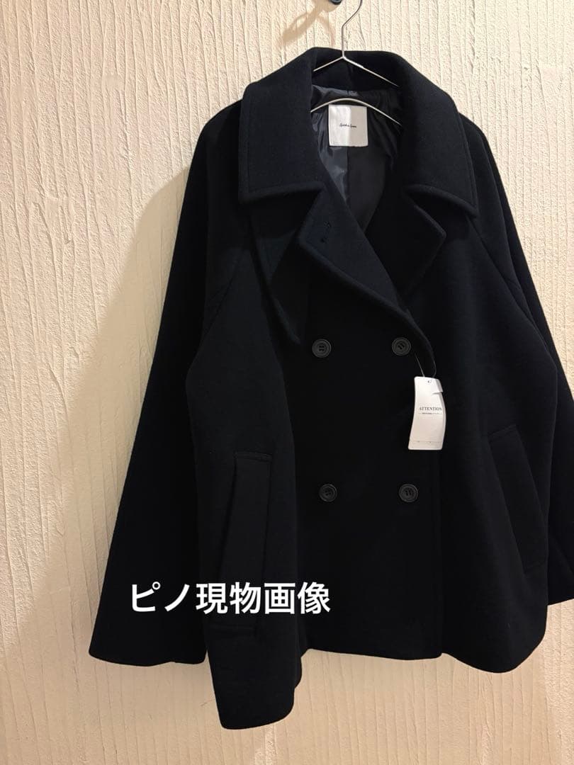 新品 黒38 大人気！S160スタンドカラーショートコート Spick＆Span