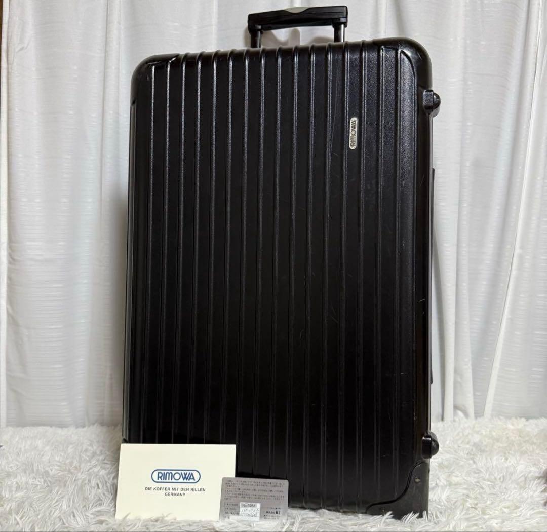 美品 RIMOWA サルサ　キャリーケース　2ウィール　ブラック