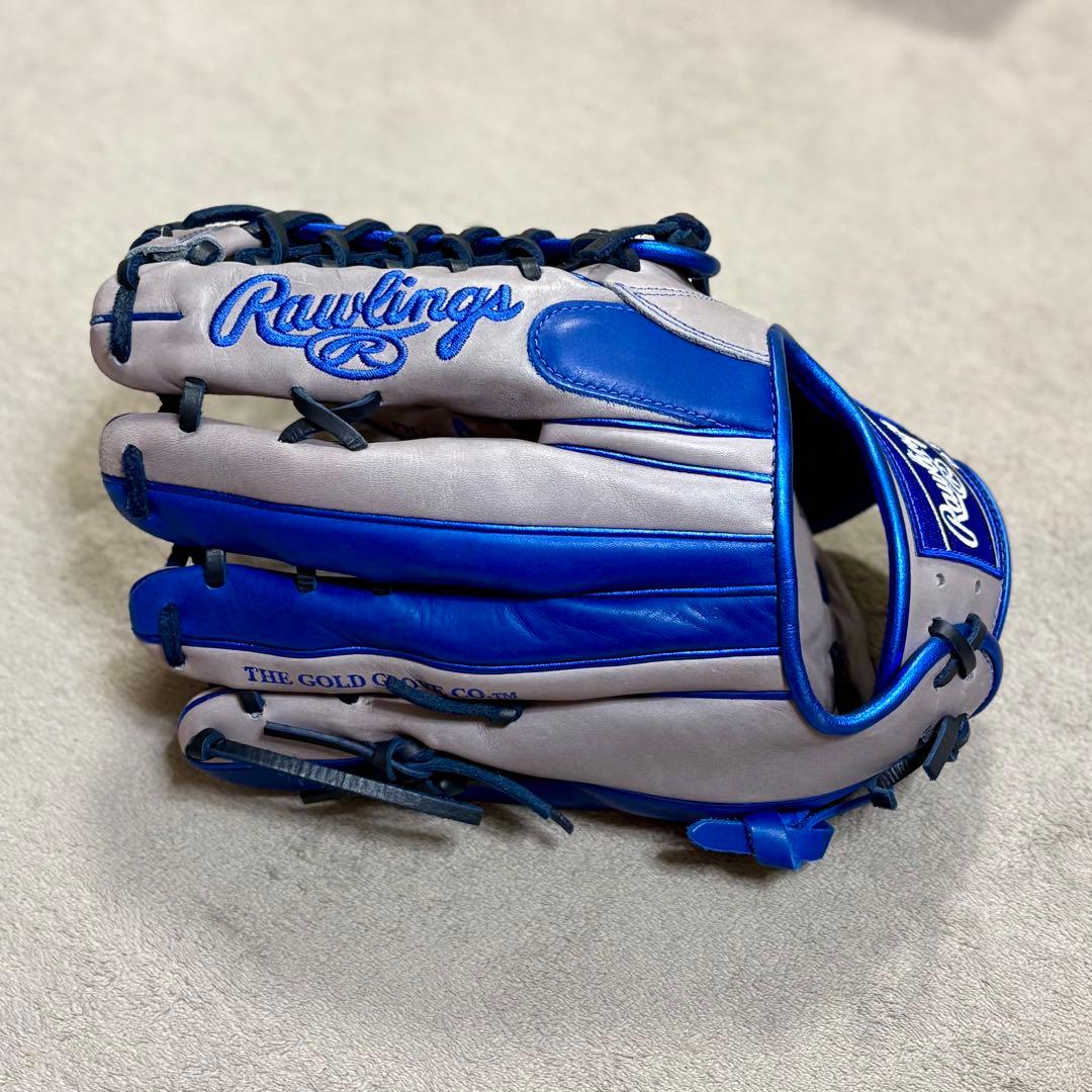 ドジャースカラー LA ローリングス ハイパーテック 軟式 外野用 大人用