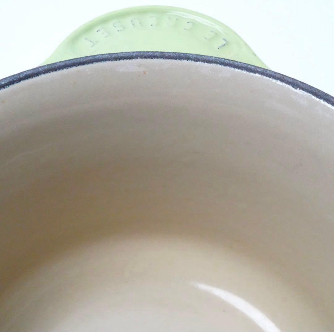 【美品】LE CREUSET　ソースパン　フルーツグリーン　16cm