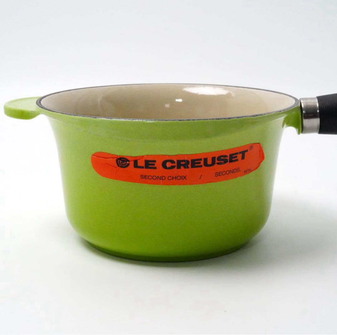【美品】LE CREUSET　ソースパン　フルーツグリーン　16cm