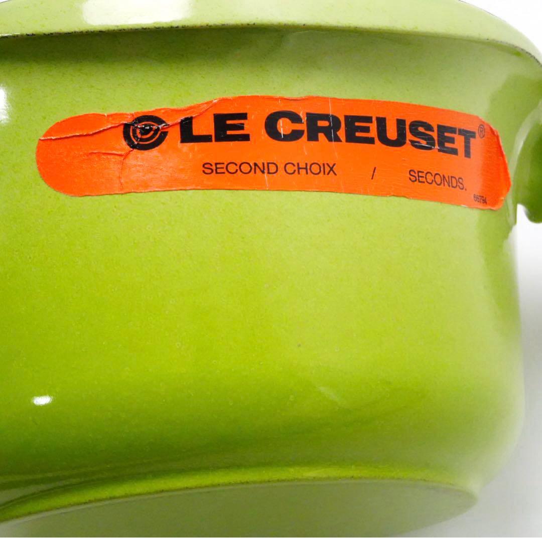 【美品】LE CREUSET　ソースパン　フルーツグリーン　16cm