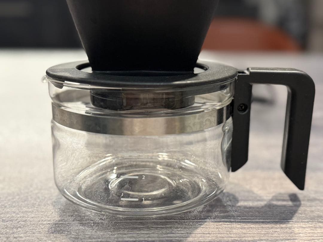 ツインバード コーヒーメーカー 全自動 豆から 3杯用 湯温調節ブラック