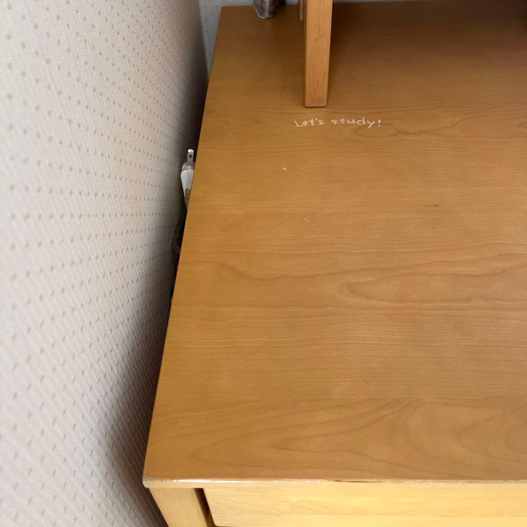 イトーキ学習机　勉強机　本棚付き　ライト付き