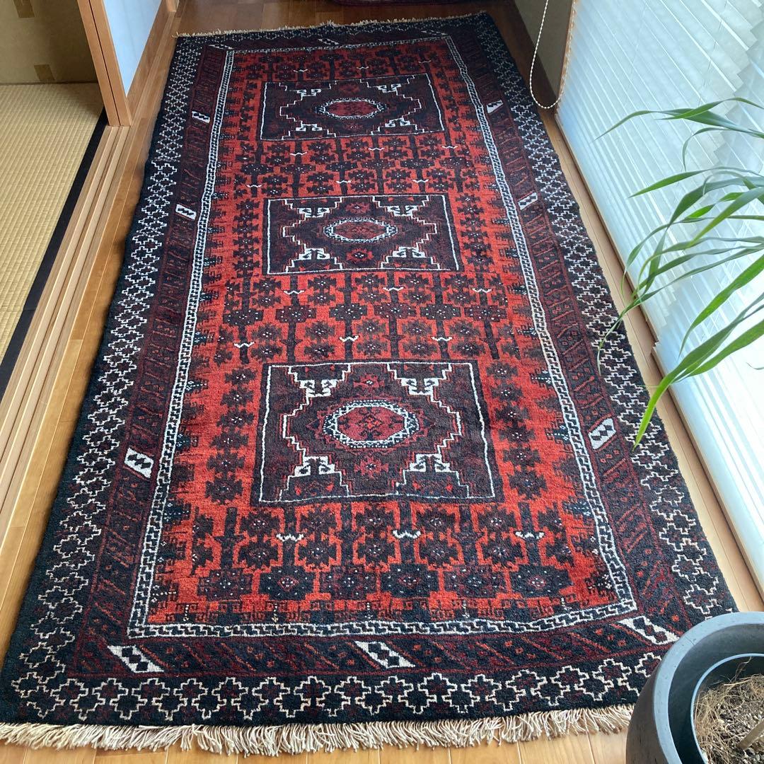 ヴィンテージラグ　トライバルラグ　大判