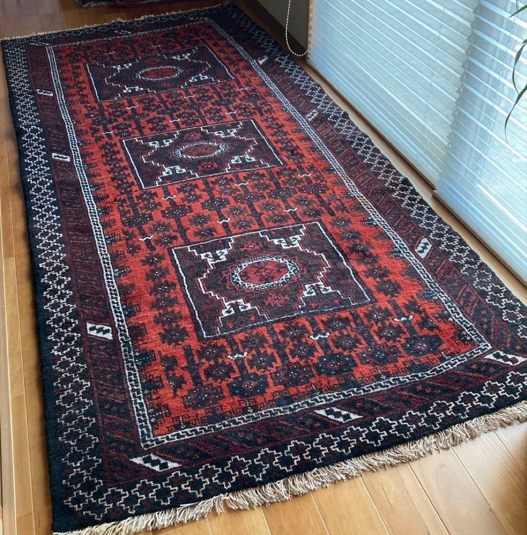 ヴィンテージラグ　トライバルラグ　大判