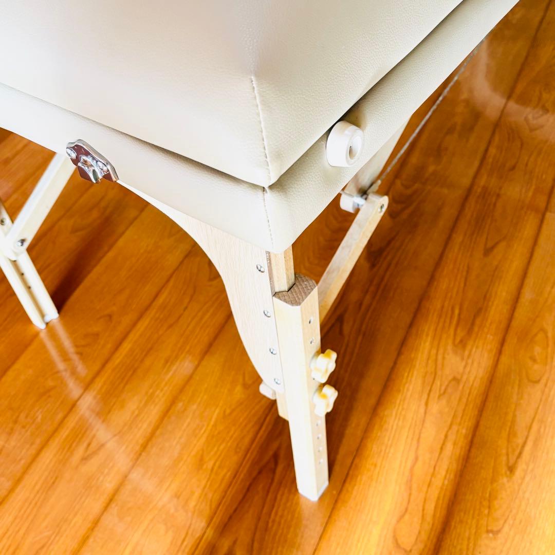 折りたたみベッド リクライニング機能付き ベージュ