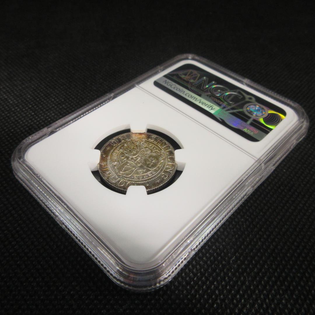 1900 イギリス シリング 銀貨 ヴィクトリア NGC アンティーク 