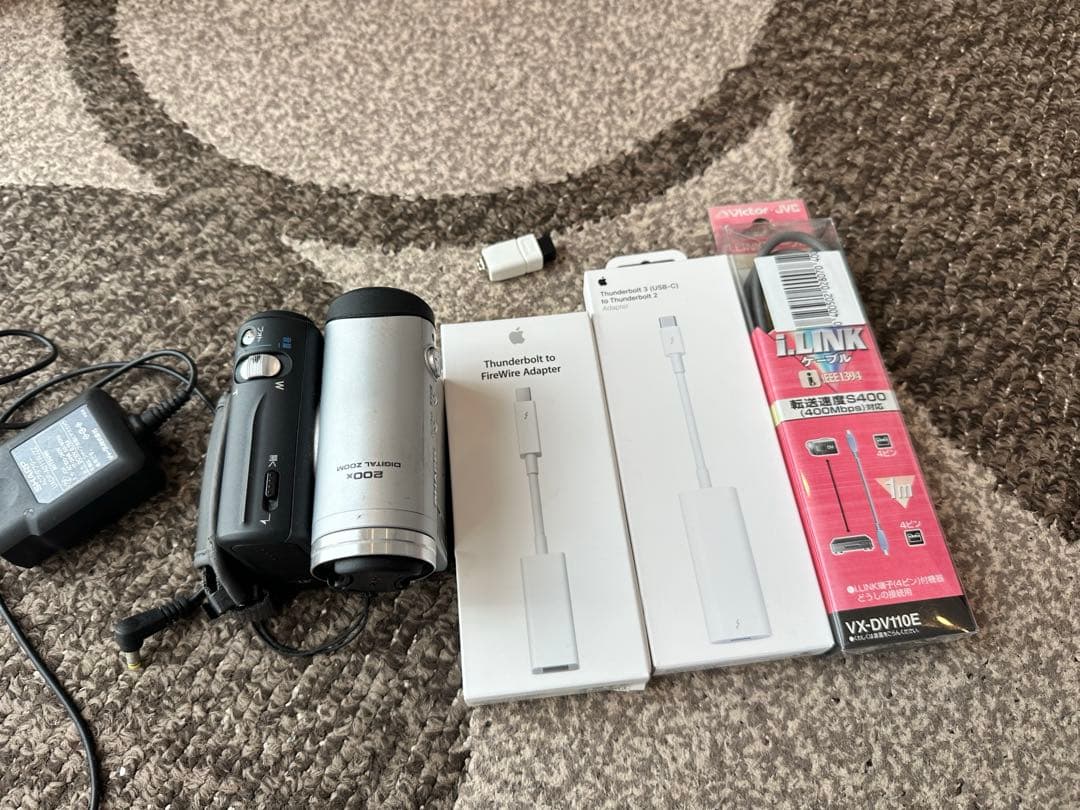 Hi8ビデオテープ　macbook取り込みセット